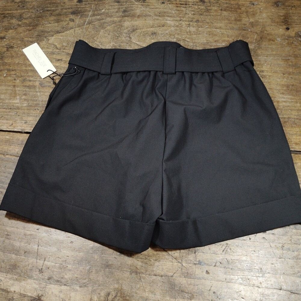 Rachel Zoe Women's Sz 12 Dressy Shorts Black NWT Tie Belt Classic - Picture 11 of 12